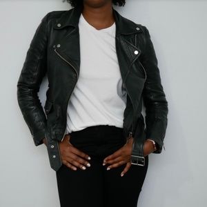 Zara Faux Leather Moto Jacket